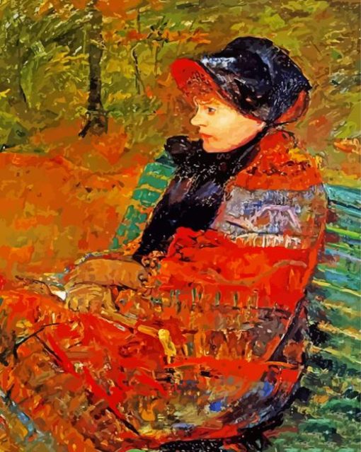 Autumn Portrait Lady Cassatt paint by numbers
