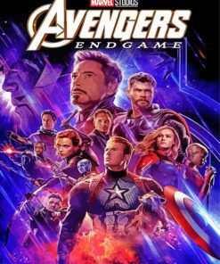 Avengers Endgame Movie paint by numbers