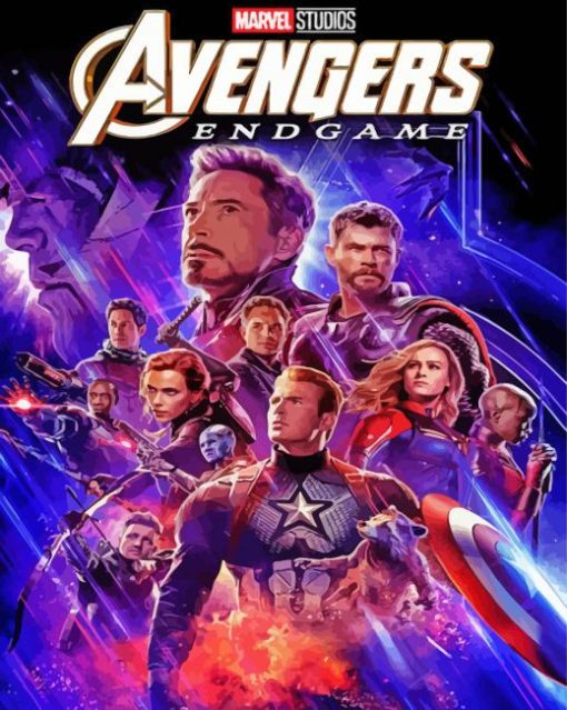 Avengers Endgame Movie paint by numbers