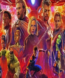 Avenger Infinity War paint by numbers