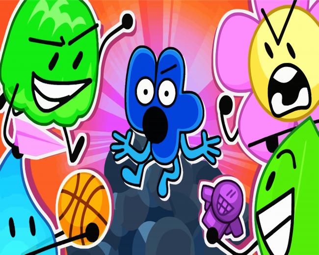 BFB Cartoon Characters paint by numbers