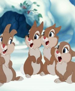 Bambi Thumper Bunnies paint by numbers