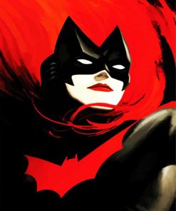 BatWoman Animation Superhero paint by numbers