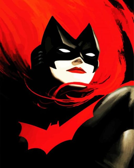 BatWoman Animation Superhero paint by numbers