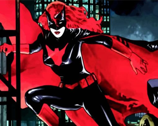 BatWoman Superhero paint by numbers