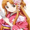 Beautiful Asuna Anime paint by numbers