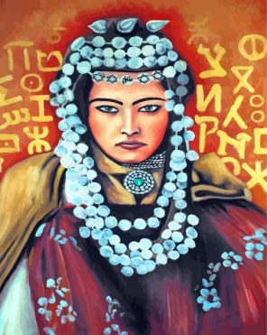 Beautiful Berber Woman paint by number