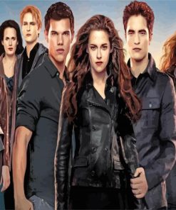 Bella With Twilight Characters paint by number