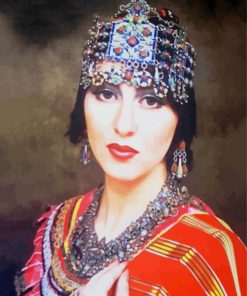 Berber Bride With Headdress paint by numbers