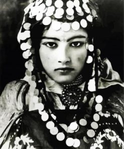 Berber Girl With Headdress paint by numbers