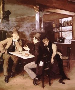 Bistro Cafe By Jean Beraud paint by number