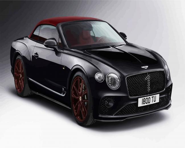 Black And Red Bentley paint by numbers