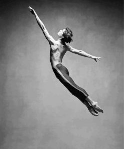 Black And White Ballerino Dancer paint by numbers