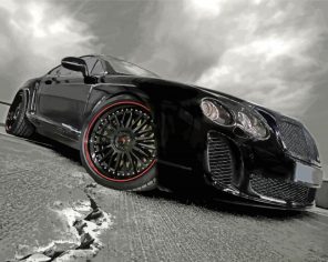 Black Luxury Bentley paint by number