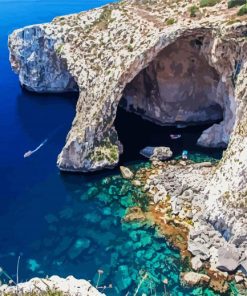 Blue Grotto Capri Italy paint by numbers