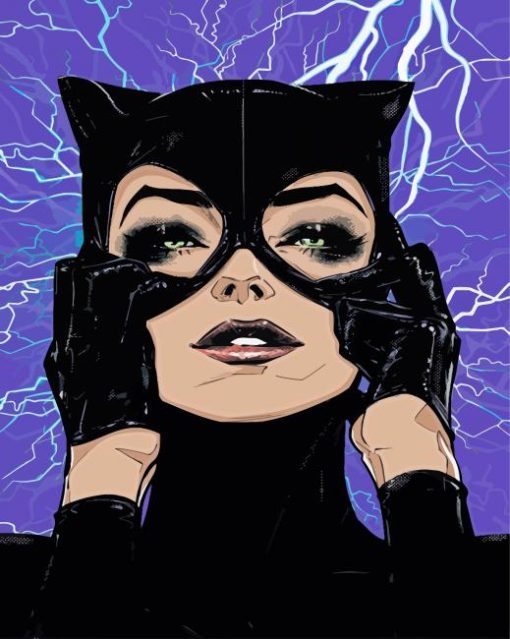 Catwoman Superhero Marvel paint by numbers