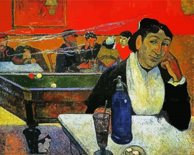 Cafe Arles Paul Gauguin paint by numbers