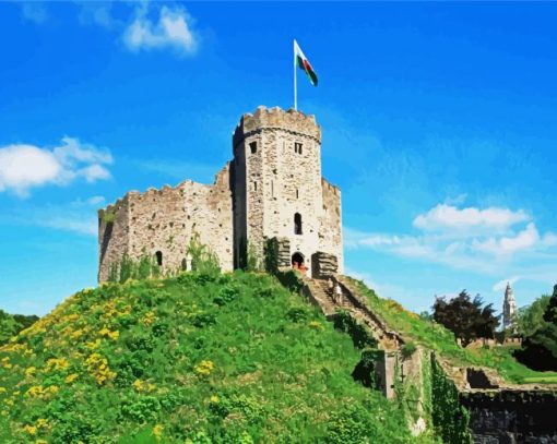cardiff castle paint by numbers