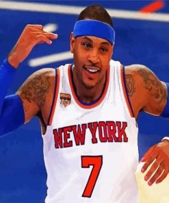 Aesthetic Carmelo Anthony Baketball Player paint by numbers