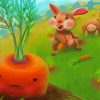 Carrot And A Bunny paint by numbers