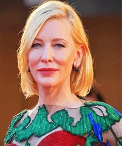 Cate Blanchette paint by numbers