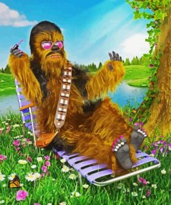 Chewbacca Enjoying The Summer paint by numbers