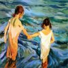 Children In The Beach Sorolla paint by numbers