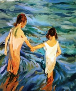 Children In The Beach Sorolla paint by numbers