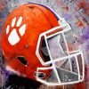 Clemson Tigers Football Helmet Art paint by numbers