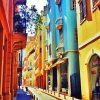 Colorful Buildings In Beirut paint by number