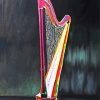 Colorful Harp Art paint by numbers