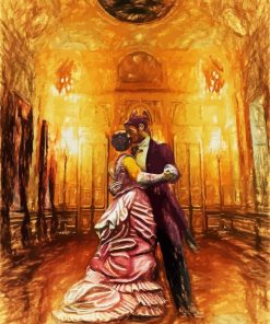 Couple Dancing In The Ballroom paint by numbers