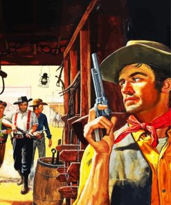 Cowboy Gunslingers paint by numbers
