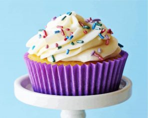 Cupcake With Sprinkles paint by numbers