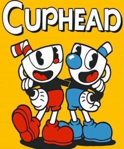 Cuphead Animation Characters paint by numbers