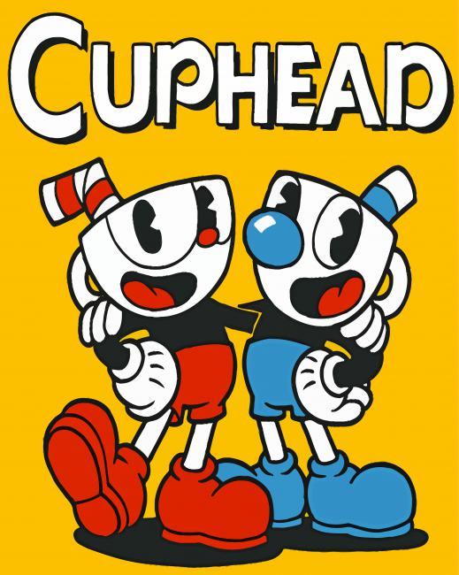 Cuphead Animation Characters paint by numbers