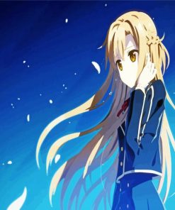 Cute Asuna Anime Character paint by numbers