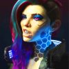 Cyberpunk Girl Video Games paint by numbers
