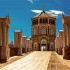 Aesthetic Cyprus Kykkos Monastery paint by numbers