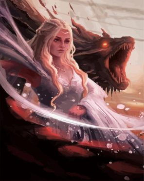 Daenerys Game Of Thrones paint by numbers