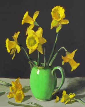 Daffodil In Pitcher paint by numbers