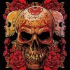 Dead Skulls Roses paint by numbers