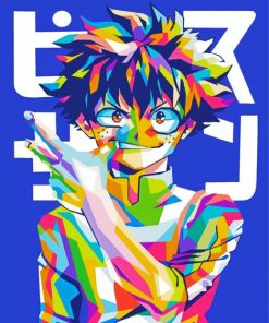 Doku Pop Art Anime Poster paint by numbers