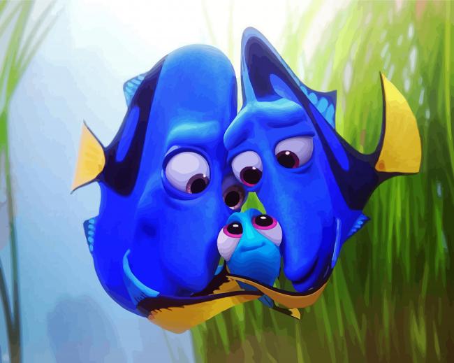 Dory Family Animation paint by numbers