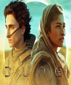 Dune Timothe Chalamaet And Zendaya paint by numbers