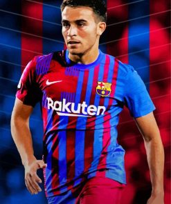 Eric Garcia Barcelona Player paint by numbers