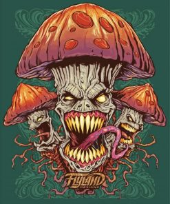 Evil Mushroom Art paint by numbers