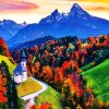 Fall In Bavaria Town Art paint by numbers