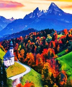 Fall In Bavaria Town Art paint by numbers
