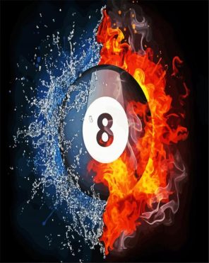 Fire 8ball Pool paint by numbers